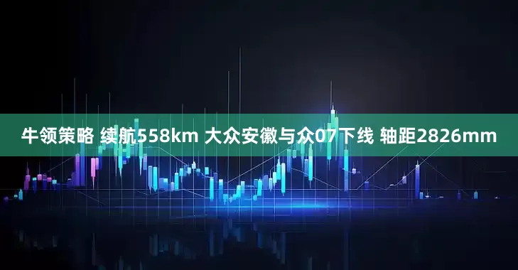 牛领策略 续航558km 大众安徽与众07下线 轴距2826mm